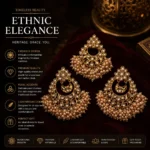 Ethnic Gold Jhumkas with Pearl Accents