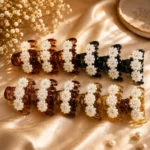 Stunning Floral Rhinestone Hair Claw Clutcher set of 12
