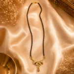 Contemporary Ribbon Bow Gold Plated Mangalsutra