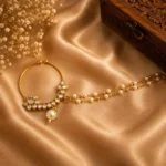 Royal Vintage Gold Kundan Bridal Nath (Nose Ring)