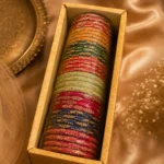 Festive Multi-Color Glass Bangle Set (Pack of 4)