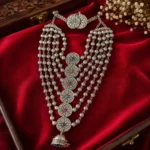 Oxidised Silver Multi-Layered Chakra Panchlada Long Necklace Set