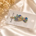Luxurious Blue Rhinestone Bow-Knot Bobby Pin Hair Clip