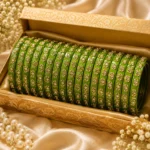 Traditional Meenakari Green Chabi Bangle Set of 4
